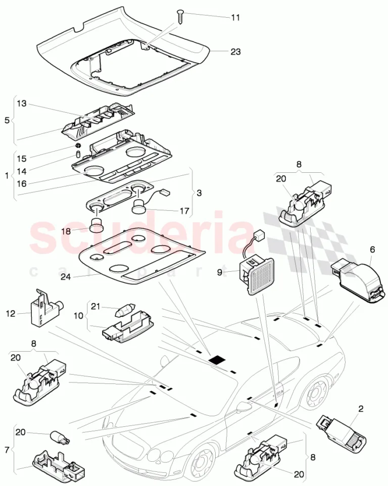 Bentley Continental Supersports (2009-2011) Anten Kablosu
