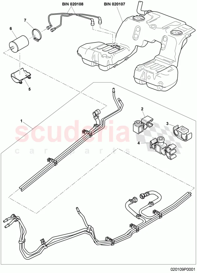 Bentley Continental GTC (2006-2010) Yakıt Borusu Braketi, Yakıt Hattı, Depo (2011>> Model Yılları İçin)