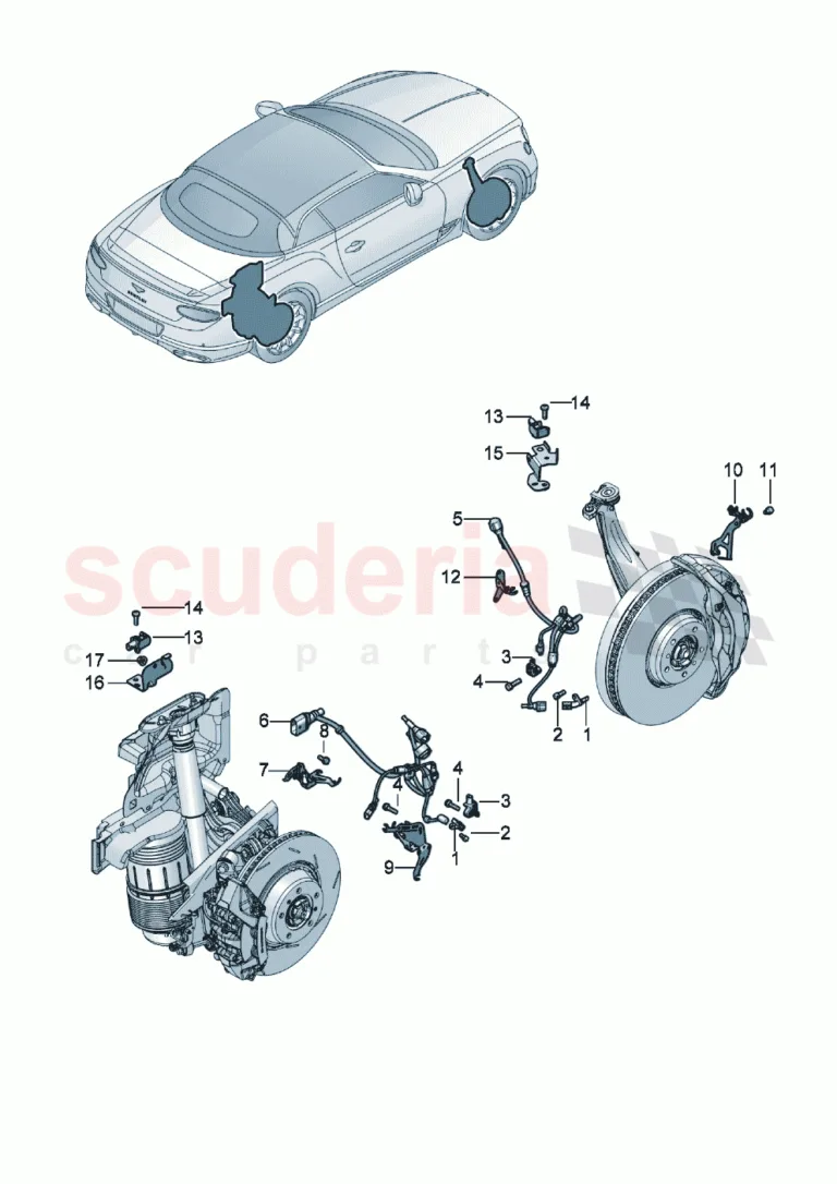 Bentley New Continental Convertible (2019-2024) Park Asistanı Sistemi Yedek Parçası