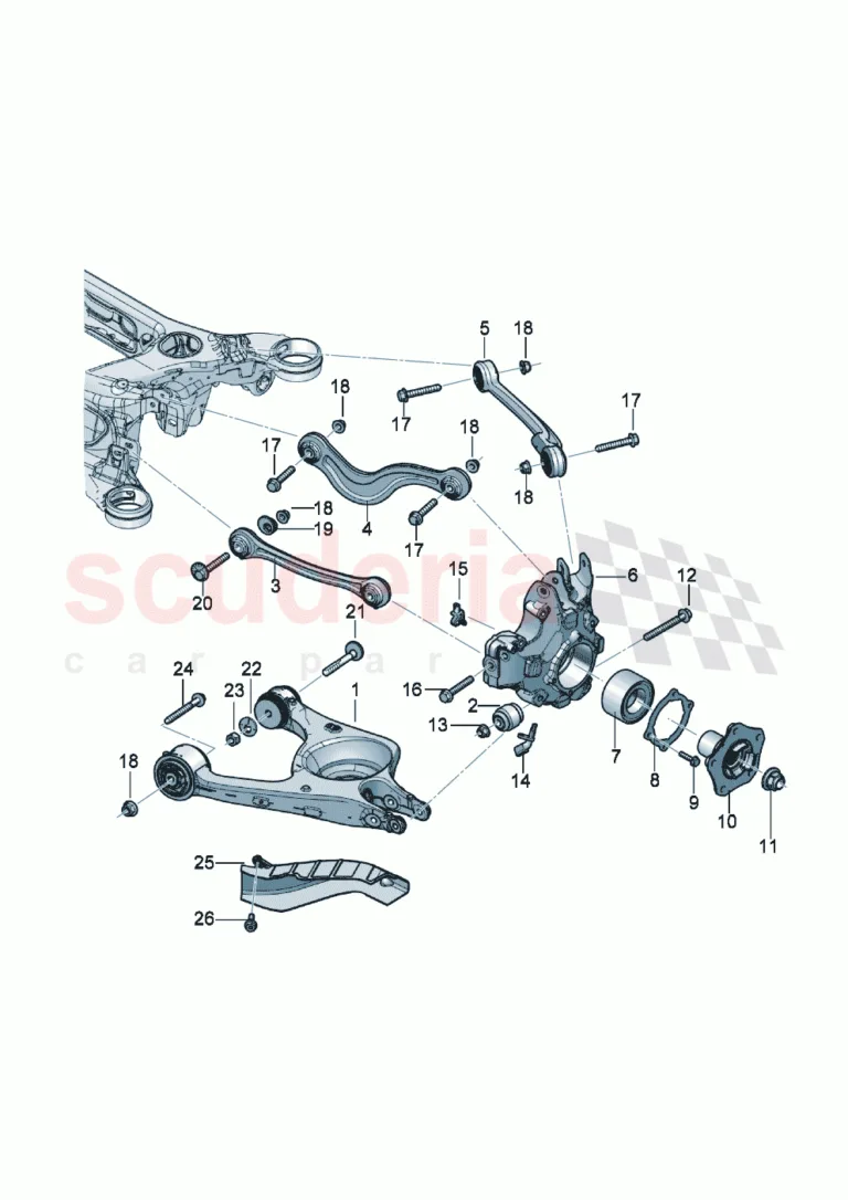Alt Şasi (Subframe) Lastik Bağlantılı – Bentley New Continental Convertible (2019-2024)