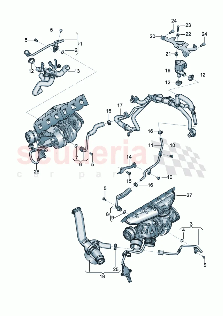 Bentley New Continental GT (2019-2024) Turboşarj Vakum Hortumları
